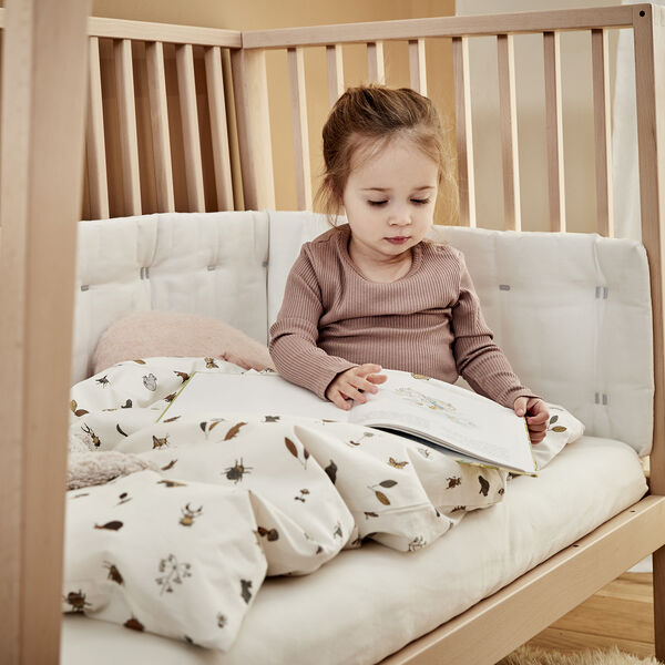 Bumper for Leander Linea™ and Luna™ Baby Cot, snow, Leander