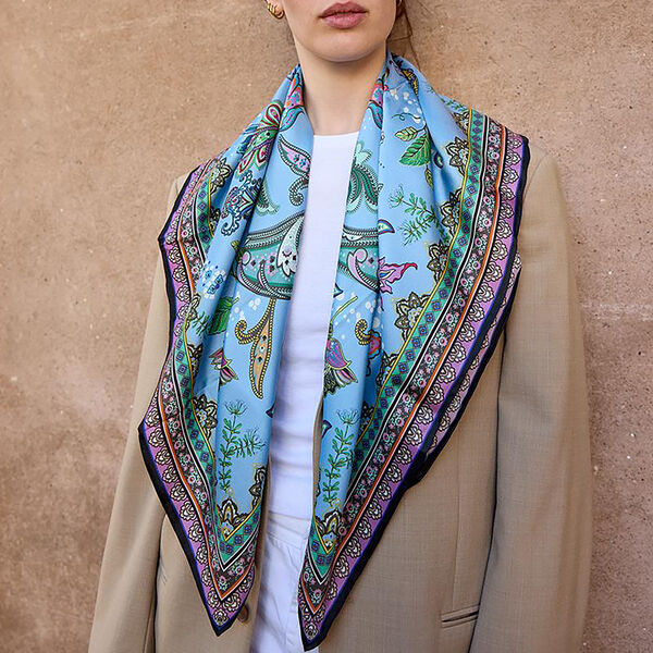 PAISLEY&nbsp;Scarf, blue, Bella Ballou
