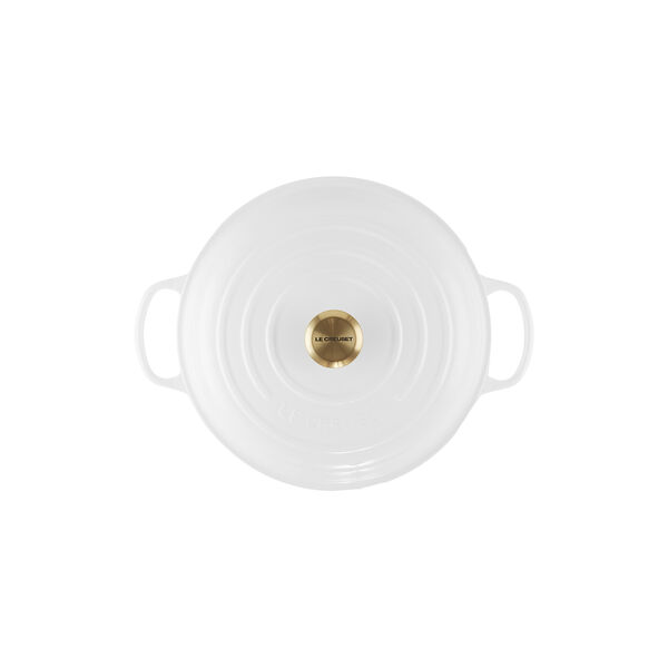 Signature cast iron buffet pot 30 cm, white, Le Creuset