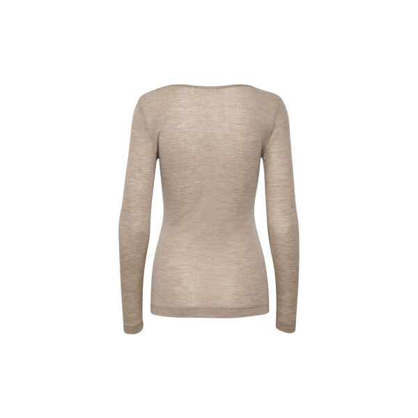 FangIW T-Shirt LS, oatmeal melange FangIW T-Shirt LS, oatmeal melange, InWear