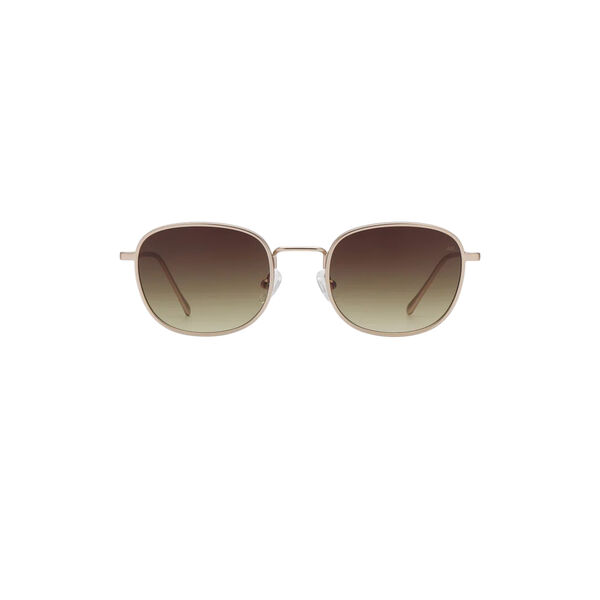 Hello Sunglasses, matte gold, A. KJÆRBEDE