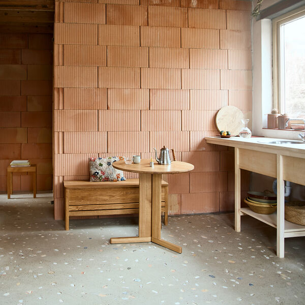 A Line Storage Bench, oak A Line Storage Bench, oak, Form & Refine