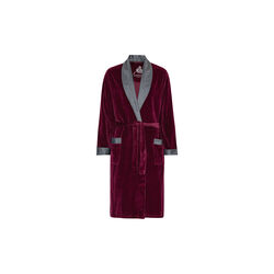 Davos Dressing gown, bordeaux with sliver collar, Ambassador 1867