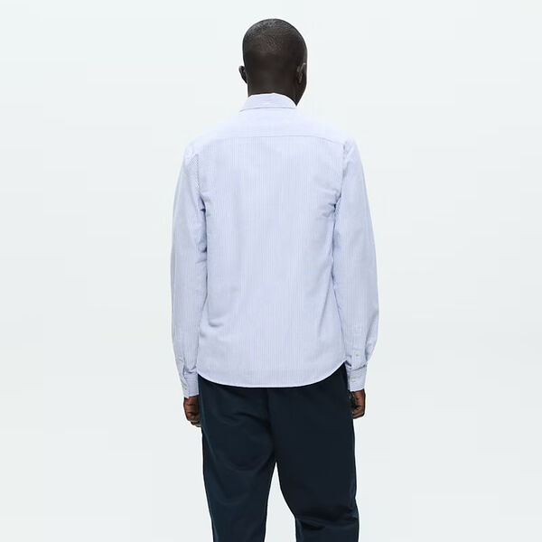 WWAdam Shirt, blue/white stripe, Wood Wood