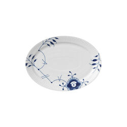 Blue Fluted Mega Oval Plate 28 cm, Royal Copenhagen