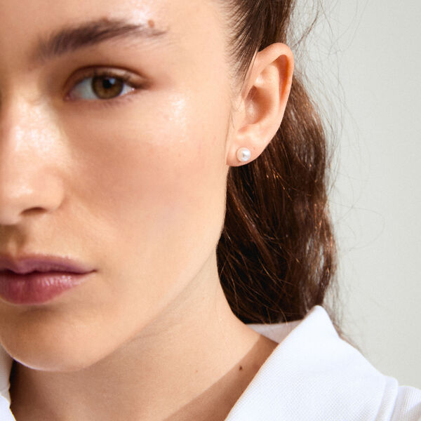 DIONYSIA Pearl Studs, gold plated, Pilgrim