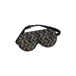 Eye Mask, black hummingbird, Fan Palm