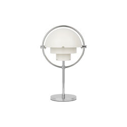 Multi-Lite Portable Lamp, white semi matt/chrome, GUBI