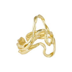 Willow ring, gold plated, Pure by Nat