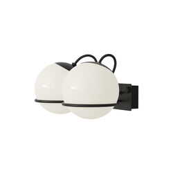 Model 237/2 Wall Lamp, opaline/black, Astep