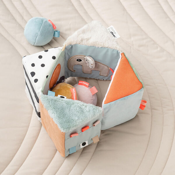 Deer Friends Fold-out Sensory Cube, colour mix, Done by Deer