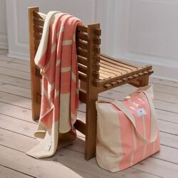 SUN STRIPE Towel, coral pink, Georg Jensen Damask