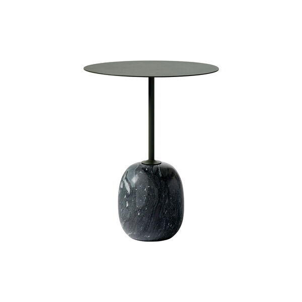 Lato Table LN8 Lounge Table, Verde Grigio marble/deep green, &Tradition