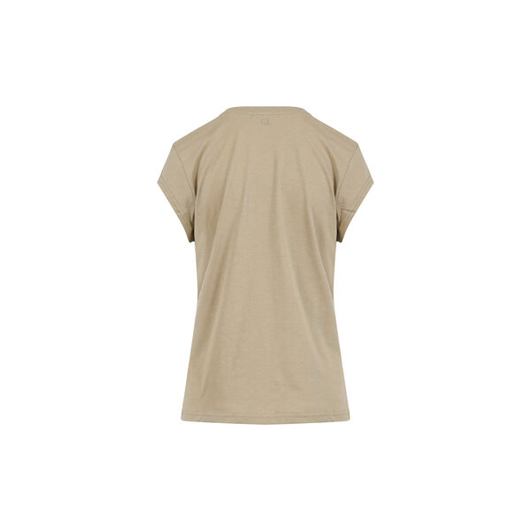 CC Heart Basic V-neck T-shirt, sand olive, Coster Copenhagen