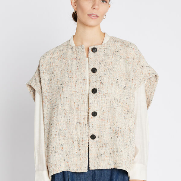 Becca vest, soft tint Becca vest, soft tint, Heartmade