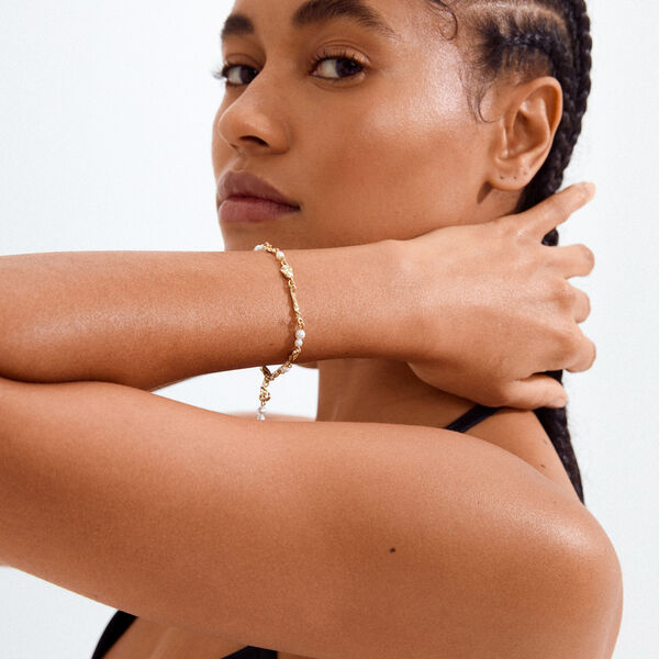 SLOAN bracelet, gold plated, Pilgrim