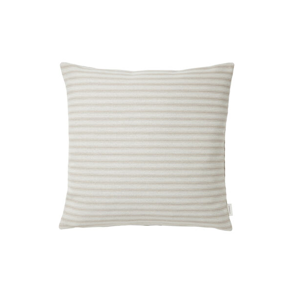 Outdoor Fine Stripe Cushion, beige Outdoor Fine Stripe Cushion, beige, Compliments