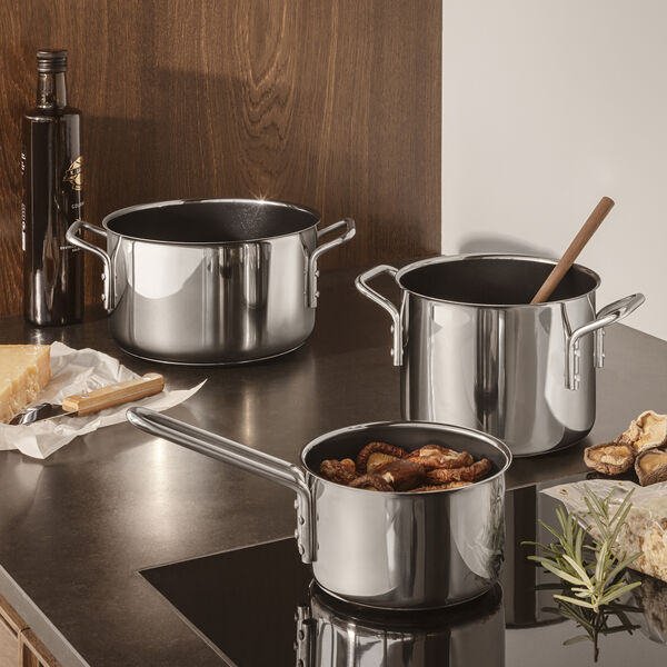 Stainless Steel Saucepan ceramic coating 1.1 L, Eva Trio