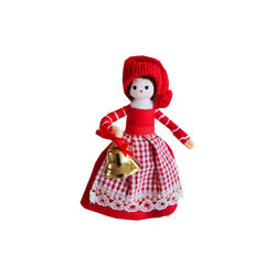 Mrs. Claus with Christmas bell 2022, Anne Beate Design