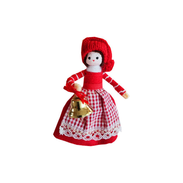 Mrs. Claus with Christmas bell 2022, Anne Beate Design