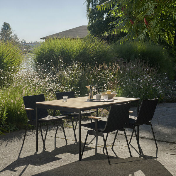 Ville AV34 Outdoor Armchair, warm black Ville AV34 Outdoor Armchair, warm black, &Tradition