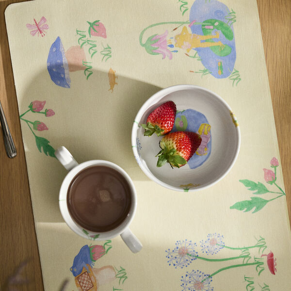 Hammersh&oslash;i Kids Place mat, white w. deco, K&auml;hler