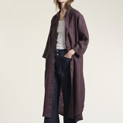Lazy linen shirt dress, raisin, BITTE KAI RAND