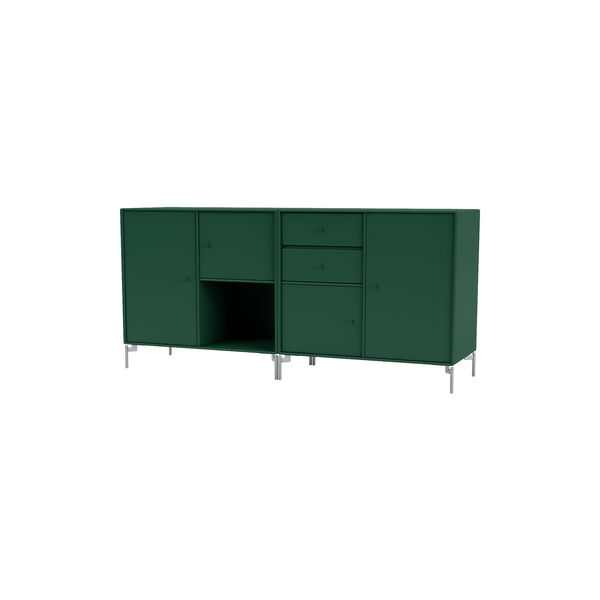 COUPLE Sideboard with Chrome Legs, 136 pine, Montana Furniture