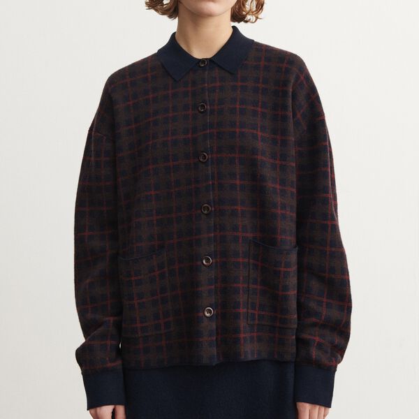 Felted Jacket, check, FUB