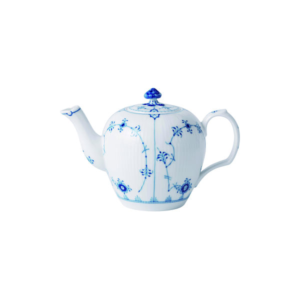 Blue Fluted Plain Teapot Blue Fluted Plain Teapot, Royal Copenhagen
