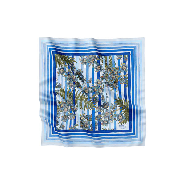 Royal Blue Striped scarf, Flora Danica Denmark