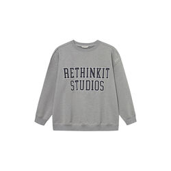 Sweat Shirt Logo, grey melange, Rethinkit