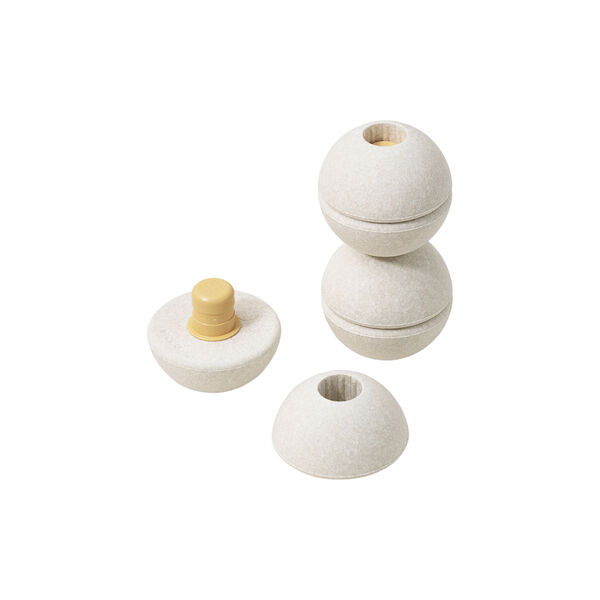 3 x Foam Balls, sand grey/honey yellow, MODU