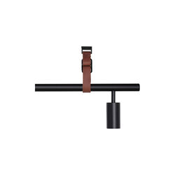 Long John 5 Spot Pendant Brown Leather, black, Rubn