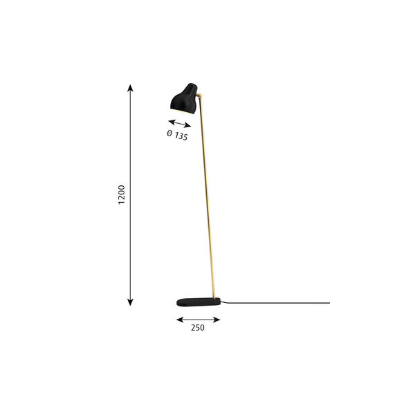 VL38 Floor Lamp, black VL38 Floor Lamp, black, Louis Poulsen