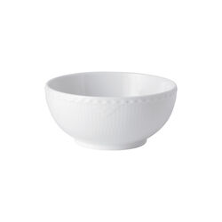 White Fluted Half Lace Bowl 73 cl, Royal Copenhagen