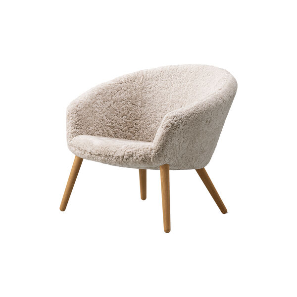 Ditzel Lounge Chair, Moonlight/oiled oak Ditzel Lounge Chair, Moonlight/oiled oak, Fredericia Furniture