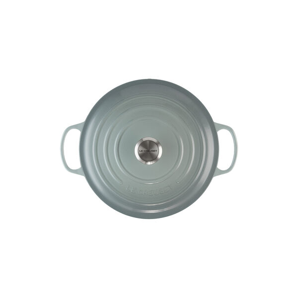 Signature round cast iron pot &Oslash; 28 cm, sea salt, Le Creuset