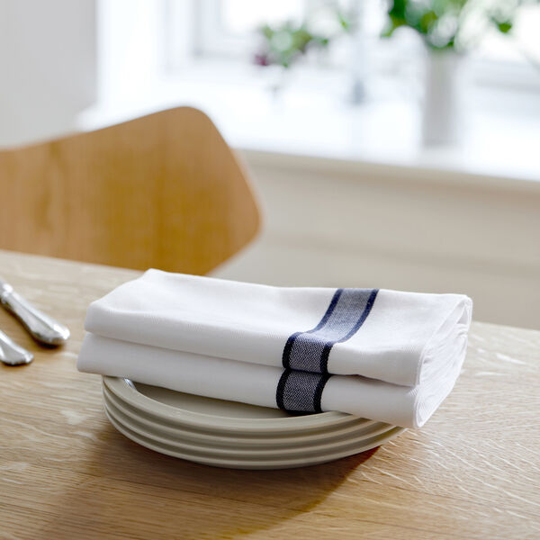 Napkin, blue/white, Pillivuyt