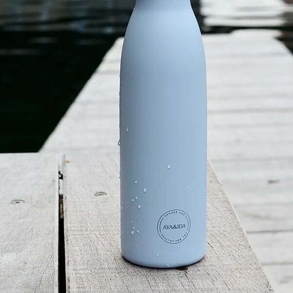 Drinking bottle, powder blue, AYA&IDA