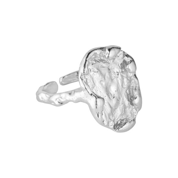 Delilah ring w. foil top, silver plated, Pure by Nat