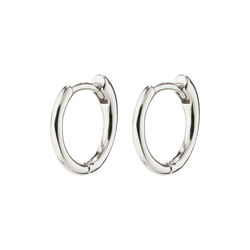 EANNA recycled small hoops, silver-plated, Pilgrim