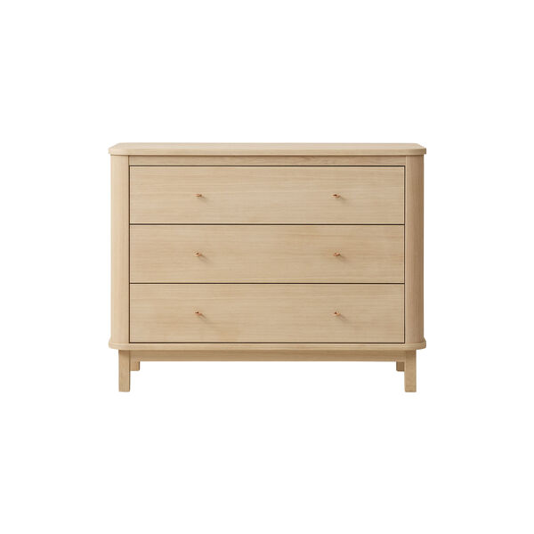 Wood Dresser 3 Drawers, oak Wood Dresser 3 Drawers, oak, Oliver Furniture