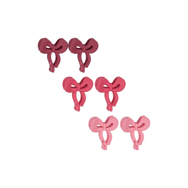 6-pack Mini Bow Hair Clip, pink mix, Konges Sløjd