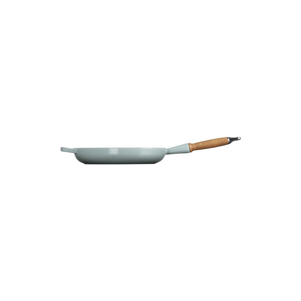 Signature cast iron frying pan with wooden handle &Oslash; 28 cm, sea salt, Le Creuset
