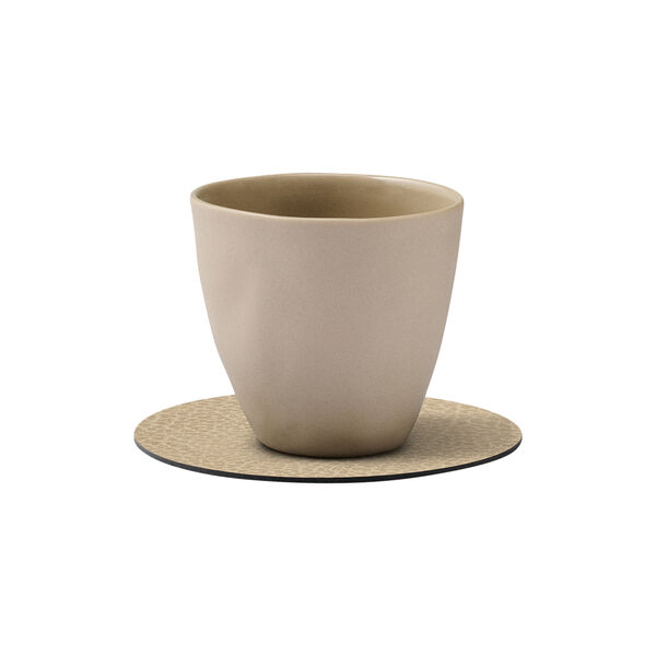 Hippo glass mat Circle, sand, LIND DNA