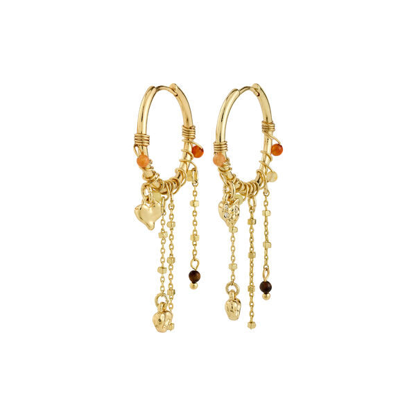 MYLAN earrings, gold plated, Pilgrim