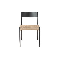 Pia Dining Chair, black painted oak/natural, DK3