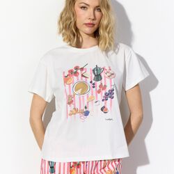 Picnic T-shirt, white, HUNK&Oslash;N