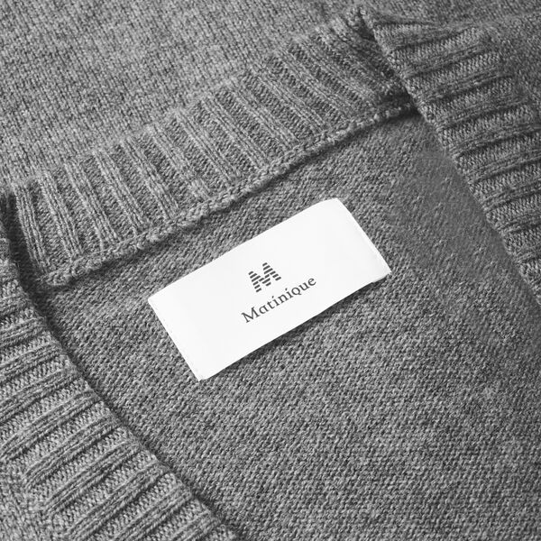 MAalpin Cardigan, medium grey melange MAalpin Cardigan, medium grey melange, Matinique